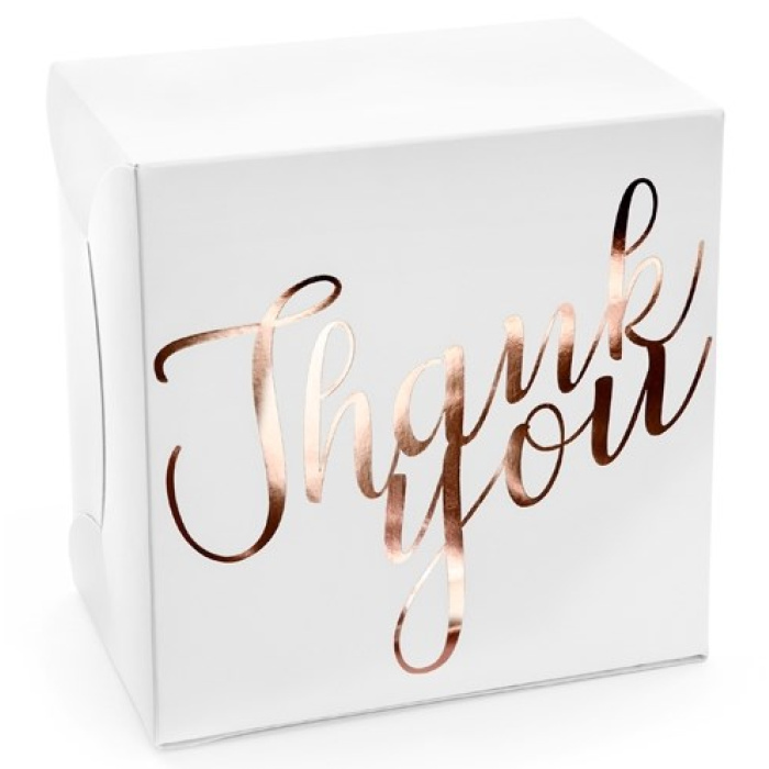 Caixa para Lembranças "Thank you" Rose Gold Pack.10 - Image 1