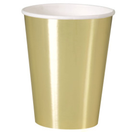 Copos Foil Ouro
