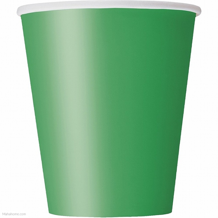 Copos Lisos Verde Esmeralda - Pack.14 - Image 1