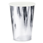 Copos Prata Espelhados 220ml - Pack 6