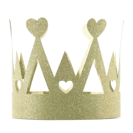 Chapéu Coroa Ouro Glitter