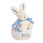 Boneco Coelho Azul Caixa de Música Doudou - 17cm