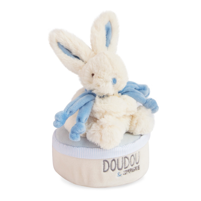 Boneco Coelho Azul Caixa de Música Doudou - 17cm - Image 1