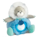 Luz de Presença Boneco Gato Azul Doudou - 20cm