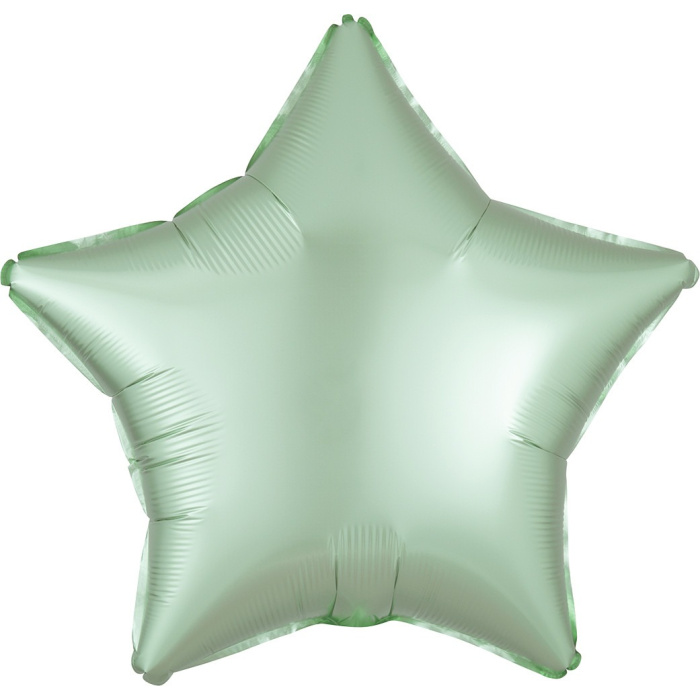 Balão Estrela Menta Pastel Mate - 46cm - Image 2