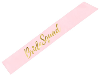 Faixa Despedida Solteira Rosa - Bride Squad