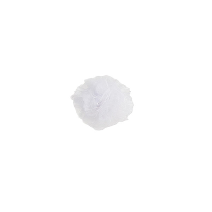 Grinalda Pom Pom de Tule Branco - Image 2