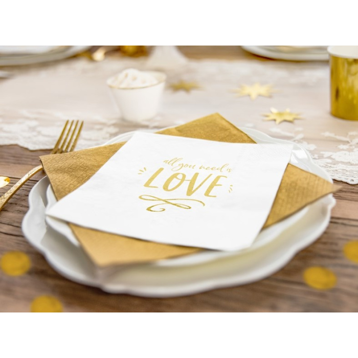 Guardanapos all you need is LOVE - Pack 20 - Image 2