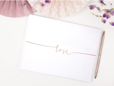 Guest Book Love Rose Gold - Image 3