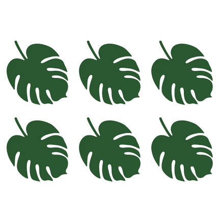 Marcadores de Mesa Folha - Pack 6