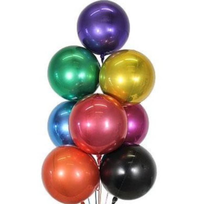 Balão ORBZ Liso Preto - 40cm - Image 2