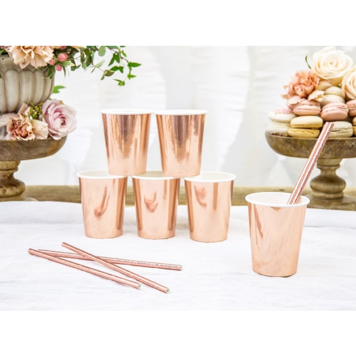Palhinhas Papel Rose Gold - Pack 10 - Image 5