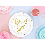 Boy or Girl? Revelação Baby Shower Pratos 23cm - Pack 6 - Image 3