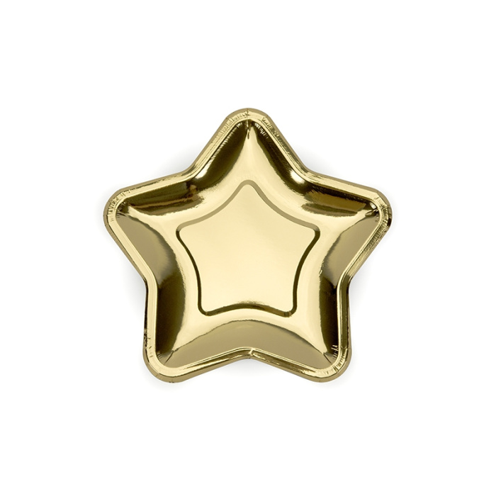 Pratos Estrela Dourado - Pack 6 - Image 1