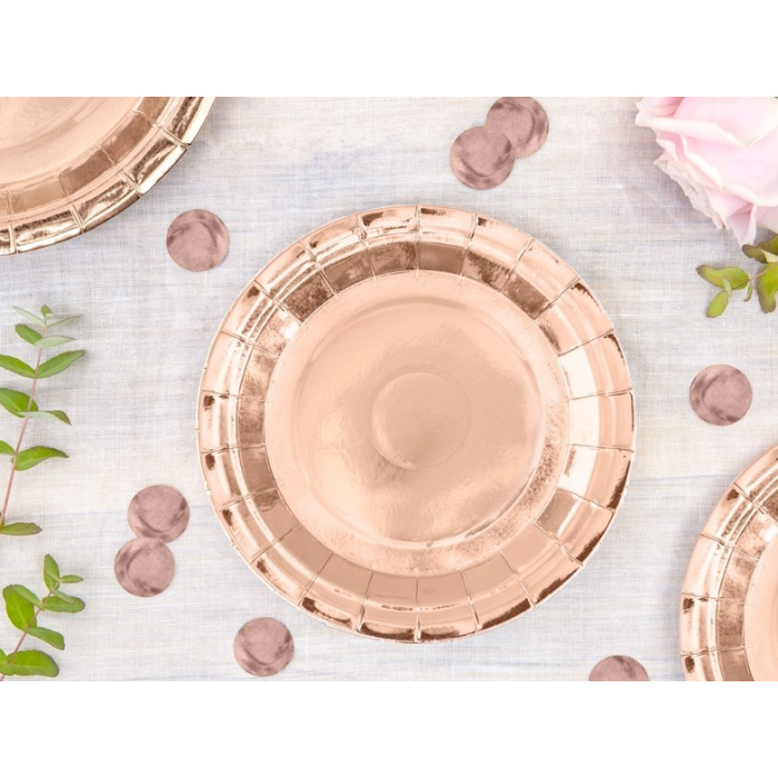 Pratos Rose Gold 18cm - Pack 6 - Image 3