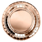 Pratos Rose Gold 18cm - Pack 6