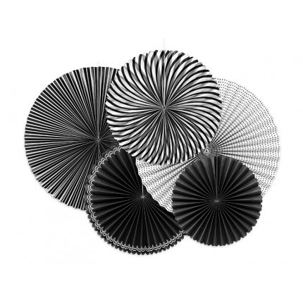 Rosetas Preto e Branco - Pack 5