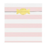 Sacos Lembranças Listas Rosa