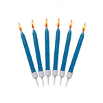 Velas Glitter Azul – Pack.12 - Image 2
