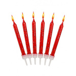 Velas Glitter Vermelha – Pack.12 - Image 2