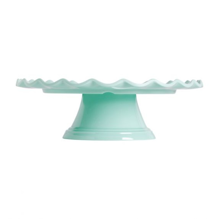 Prato de Bolo Melanina Menta com Efeito de Ondas - 27,5cm - Image 3