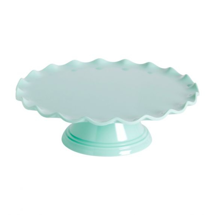 Prato de Bolo Melanina Menta com Efeito de Ondas - 27,5cm - Image 4