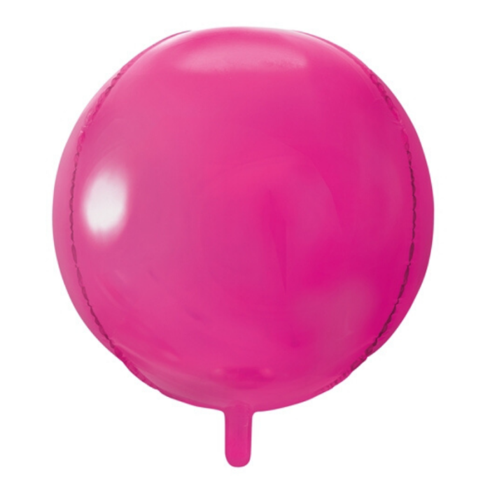 Balão FOIL Liso Rosa Forte - 40cm - Image 1