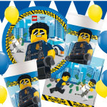Lego City Policia Pratos 23cm - Pack 8 - Image 2