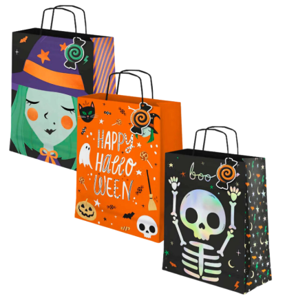 Sacola de Presente da Bruxinha Halloween