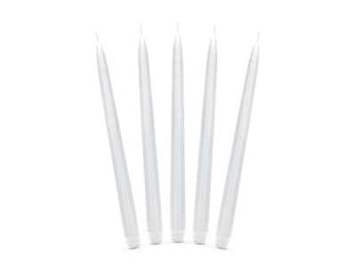 Velas Mesa Branca 24cm - Pack.10