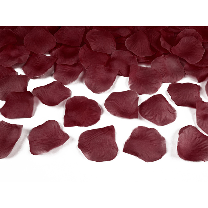 Pétalas Flores em Tecido Vermelha Escuras - Pack.500 - Image 1