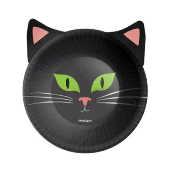 Taças Gato Preto Halloween - Pack 6 - Image 1