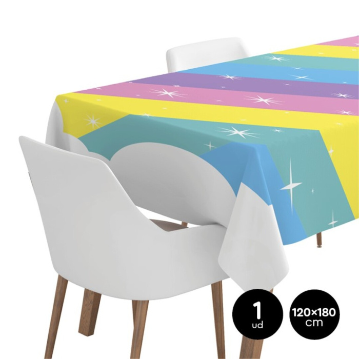 Toalha de Mesa Papel Impermeavel Colorida 120 x 180cm - Image 1