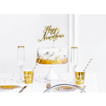 Topo de Bolo Happy New Year Ouro - Image 4