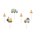 Topo de Bolo Carros Construção Pack.6