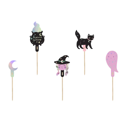 5 Decorações Cupcake Halloween
