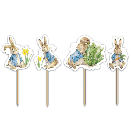 Peter Rabbit Topos de Cupcakes - Pack.12
