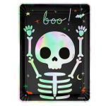 Travessa Esqueleto Iridescente Halloween - Pack.2