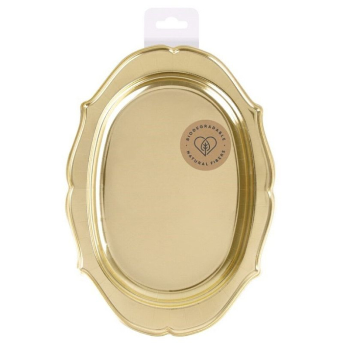 Travessa Oval Dourada - Pack 2 - Image 1