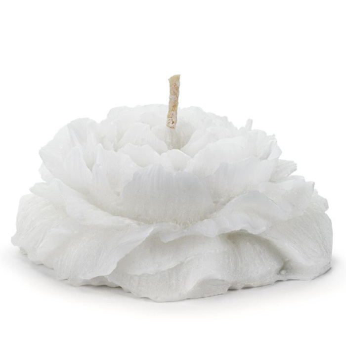 Vela Flutuante Peônia Branca - 8 cm - Image 1