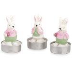 Vela Forma Coelho Páscoa 6,5cm - Pack.6