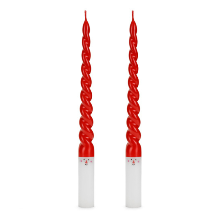 Velas Espirais Pai de Natal 25cm - Pack.2 - Image 1