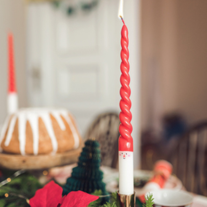 Velas Espirais Pai de Natal 25cm - Pack.2 - Image 3