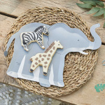Pratos Elefante Animais da Selva 30cm - Pack 8