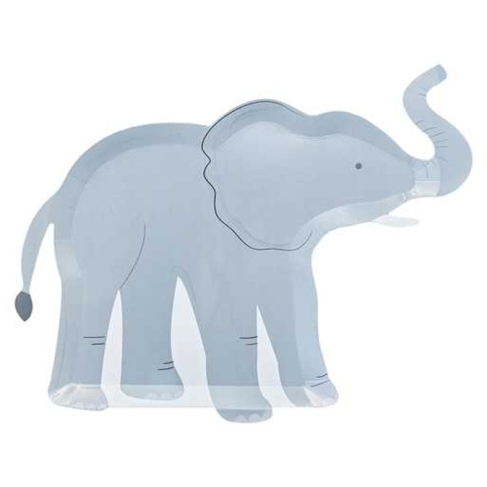 Pratos Elefante Animais da Selva 30cm - Pack 8 - Image 2
