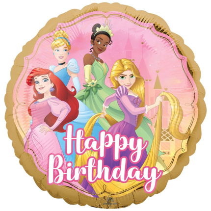 Balão Princesas Disney Once Happy Birthday- 43cm