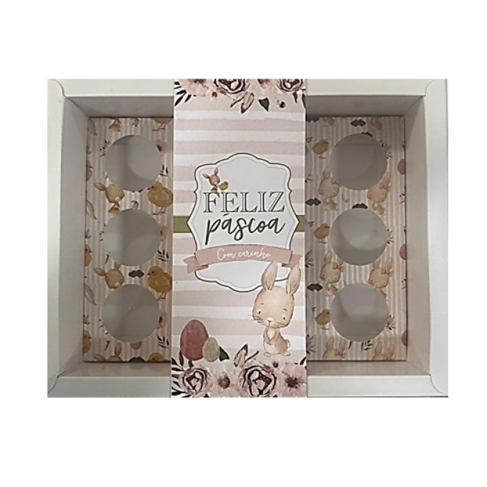 Caixa Branca 12 Brigadeiros - Páscoa - Image 1