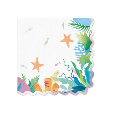 Guardanapos Fundo do Mar 33cm– Pack.10