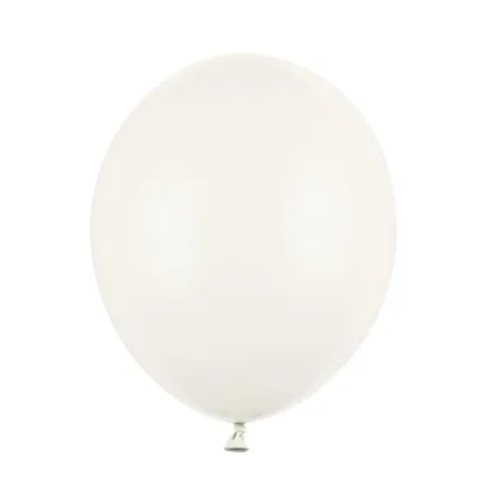 Balão Latex Branco Pastel - 30cm ( Saco 100 ) - Image 1