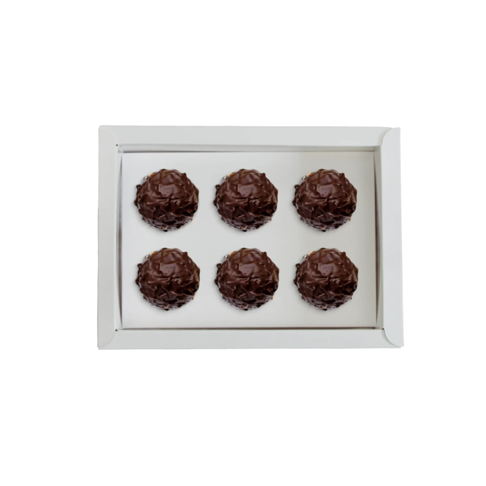 Caixa Branca 6 Brigadeiros c/Tampa e Divisória - 16x12x5cm - Image 3